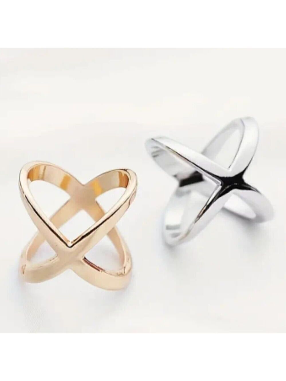 Scarf Ring Clips Stylish Multifunctional Cross Clips for shirts or Curtains
